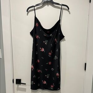 BP Black Floral Mini Dress